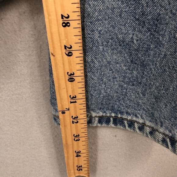 Vintage Structure Jeans Mens 36L Blue Denim Loose Baggy Y2K  Straight 90s Skater - Picture 4 of 16